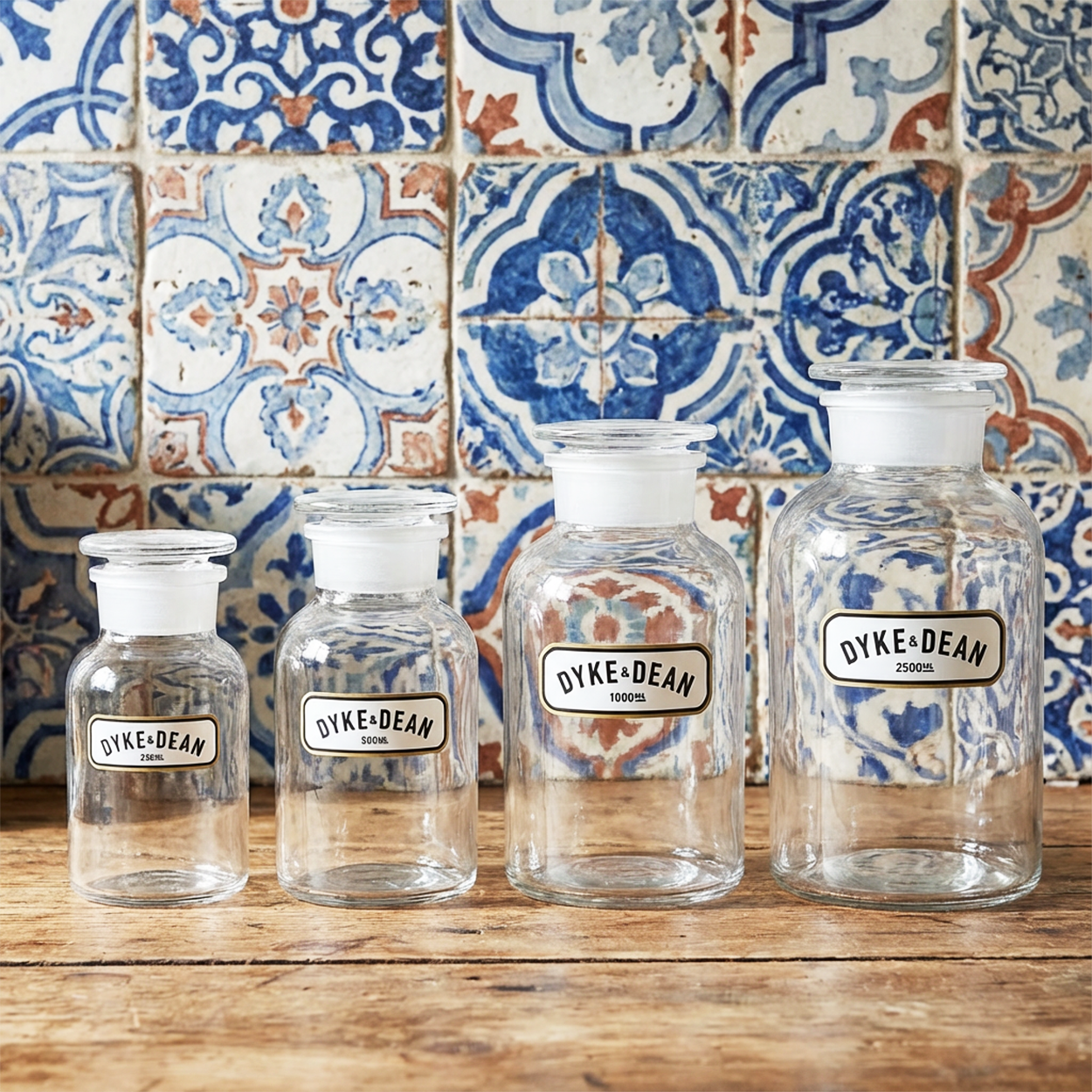 DYKE & DEAN APOTHECARY JAR CLEAR GLASS 250ML