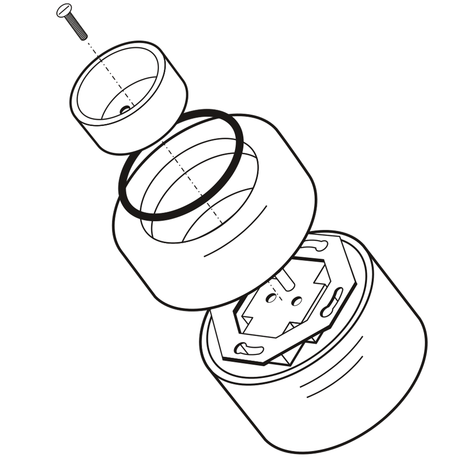 PORCELAIN ROUND SURFACE MOUNTED EURO SOCKET GOLD