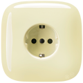 PORCELAIN WALL SOCKET BRICK RED SCHUKO