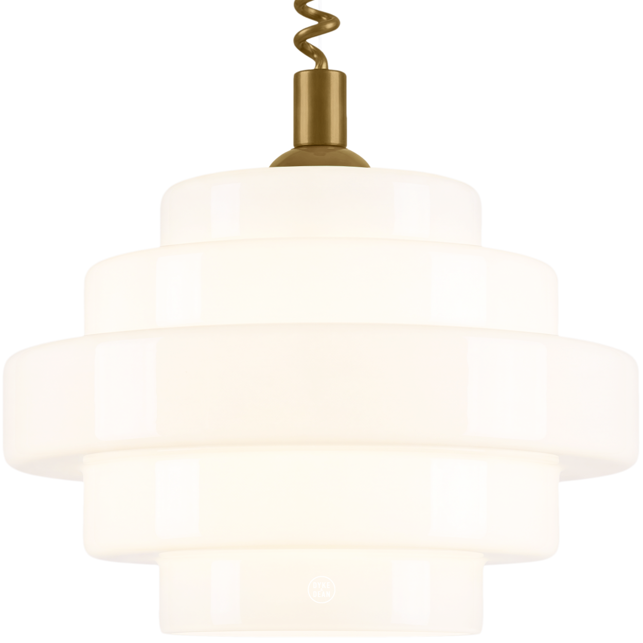 SMALL BAUHAUS OPALINE RETRACTABLE CORD LIGHT