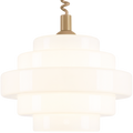 SMALL BAUHAUS OPALINE RETRACTABLE CORD LIGHT