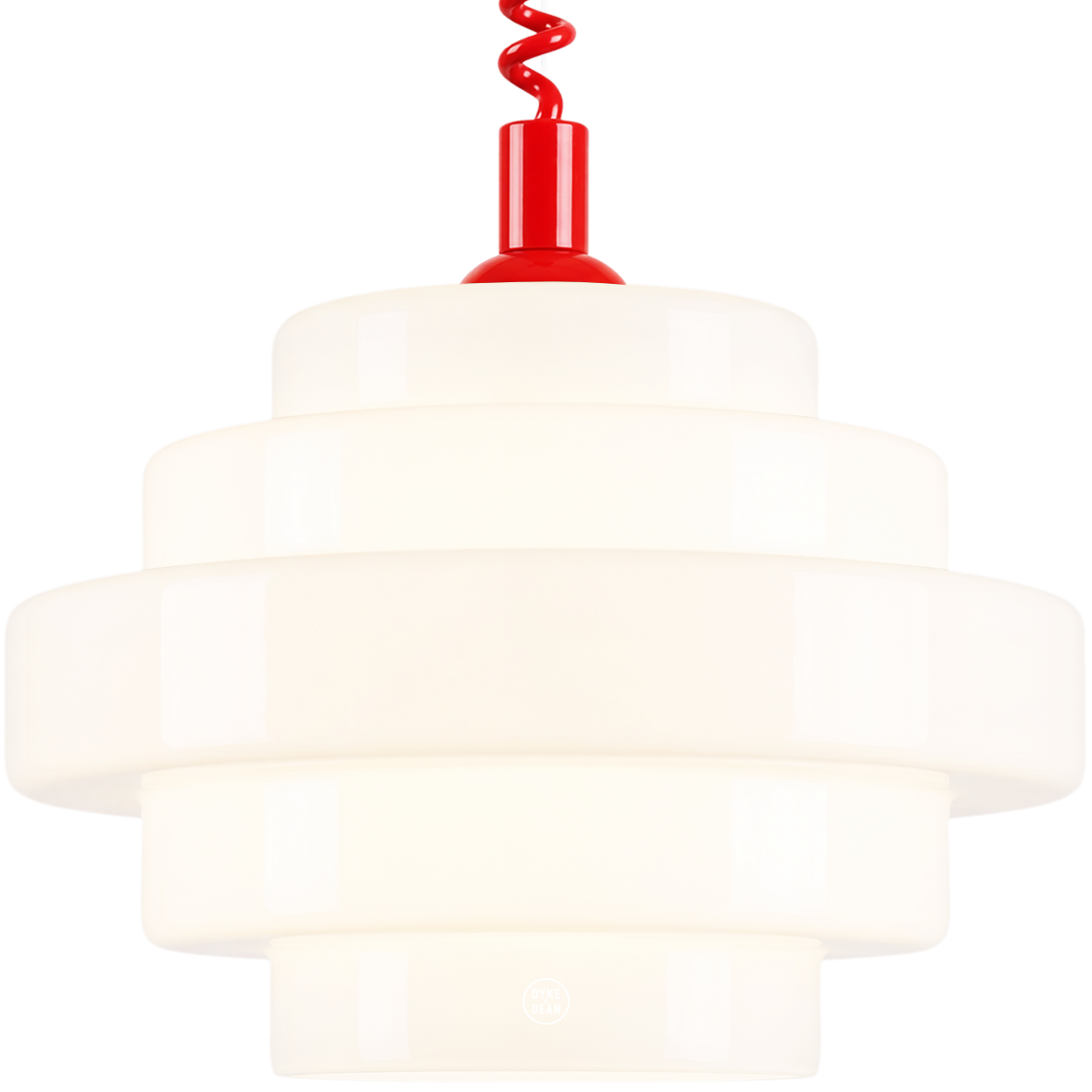 SMALL BAUHAUS OPALINE RETRACTABLE CORD LIGHT