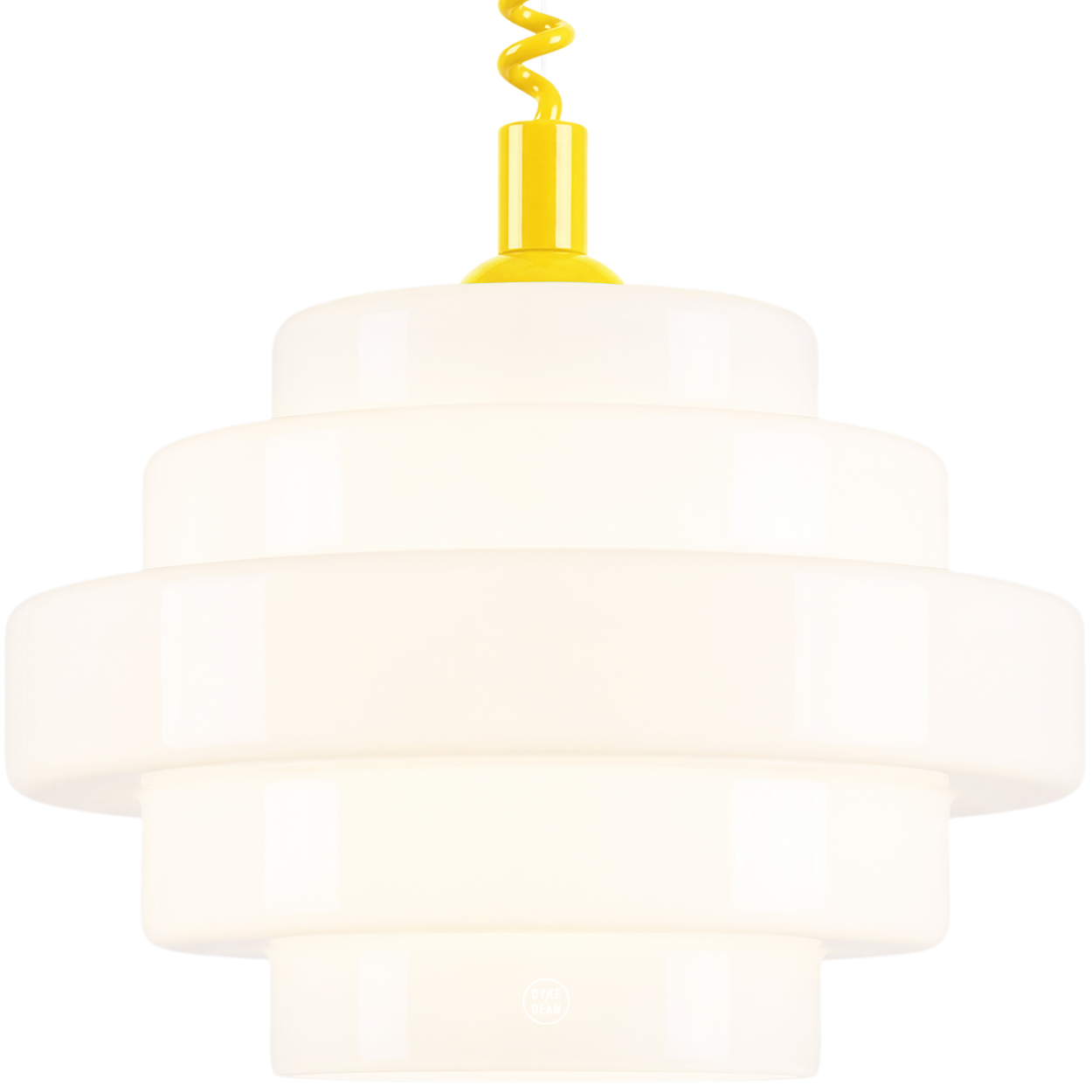 SMALL BAUHAUS OPALINE RETRACTABLE CORD LIGHT