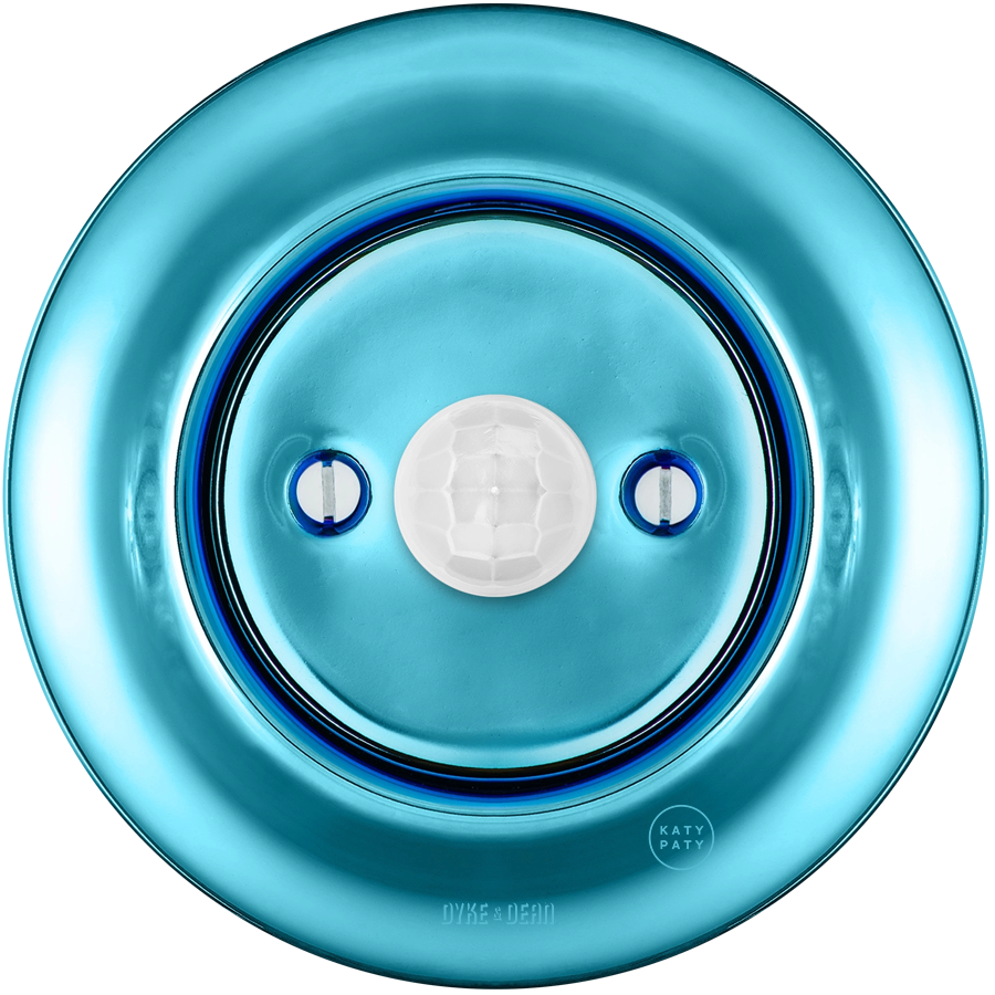 DÉTECTEUR DE MOUVEMENT CÂBLE MURAL PORCELAINE BLEU CIEL