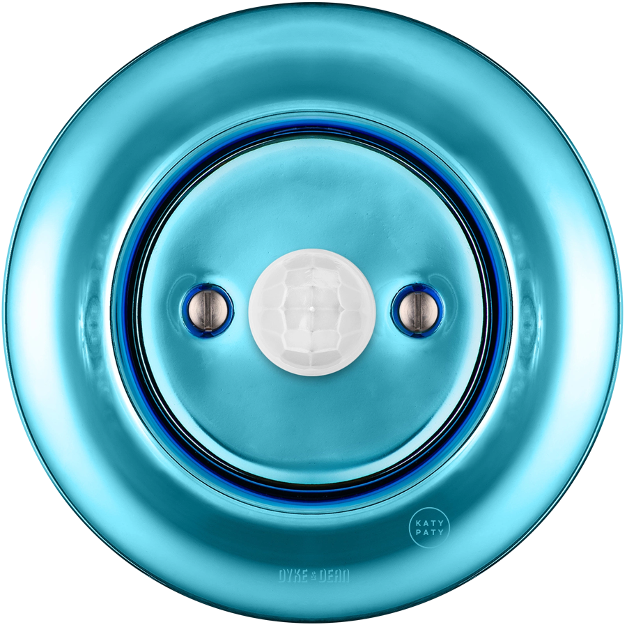 DÉTECTEUR DE MOUVEMENT CÂBLE MURAL PORCELAINE BLEU CIEL