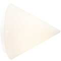 WHITE PYRAMID GLASS LIGHT LARGE