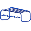 RETRO TUBE HALLWAY WALL COAT RACK SHELF BLUE