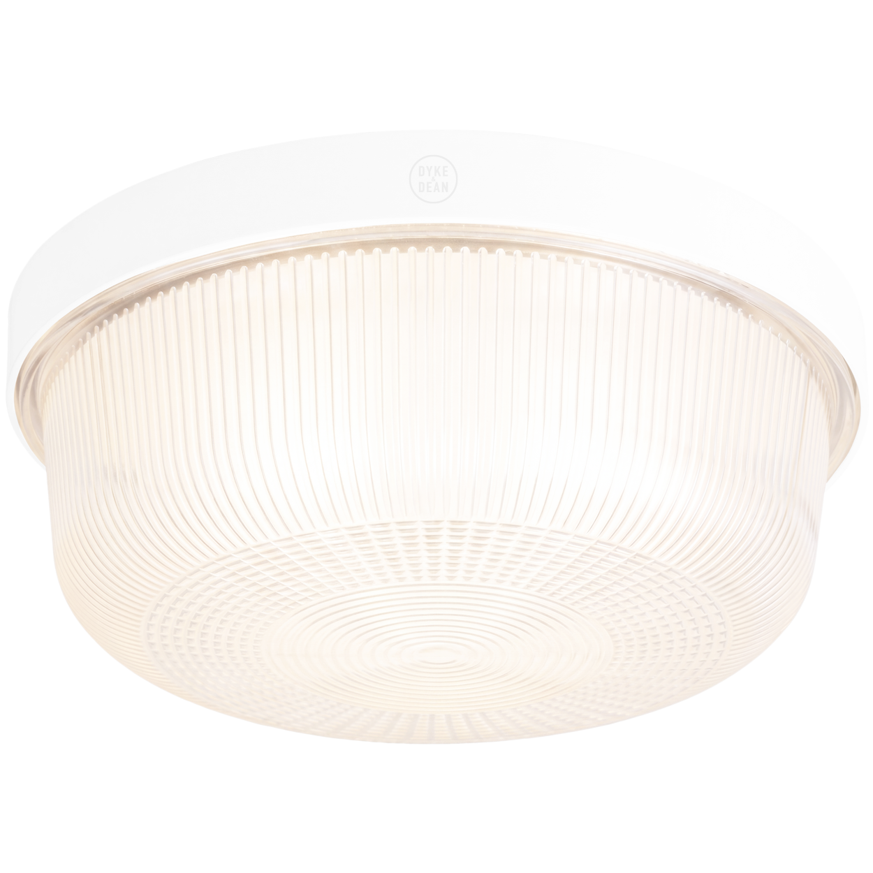 WHITE INDUSTRIAL ROUND WALL & CEILING BULKHEAD LIGHT