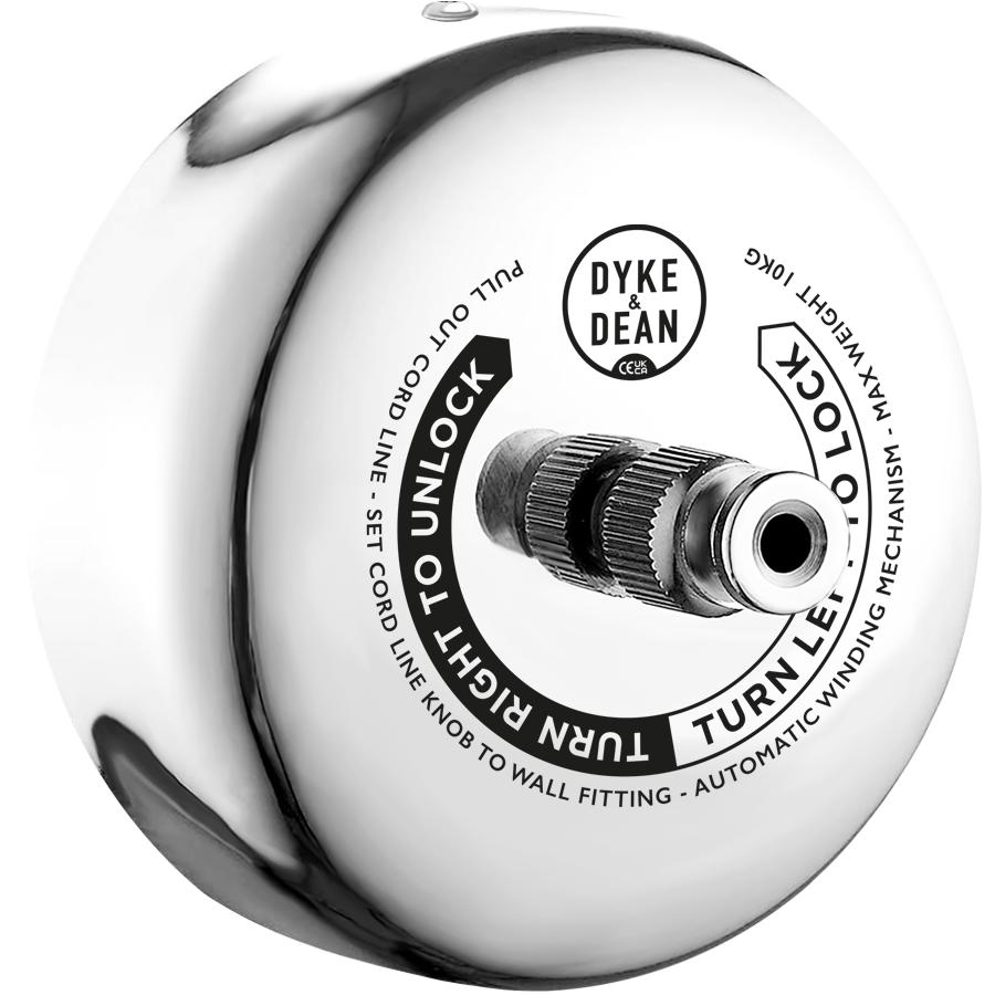 HOTEL RETRACTABLE CLOTHING LINE CHROME