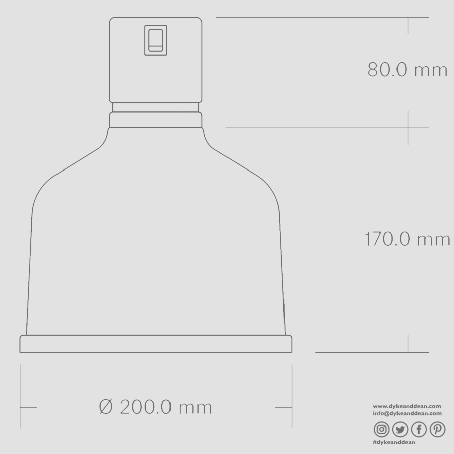 STAY HOT HEAT LAMP PENDANT FOCUS MS CORD