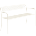 TOLIX PATIO BENCH WITH BACKREST