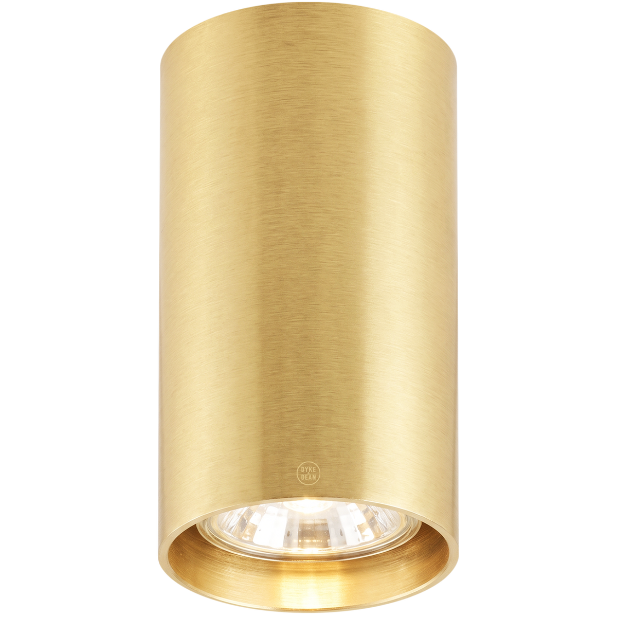 Ceiling cylinder spot lamp brass