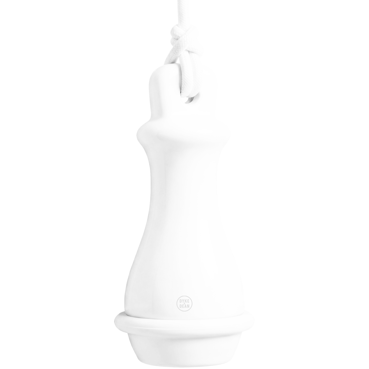 WHITE PORCELAIN PULL HANDLE