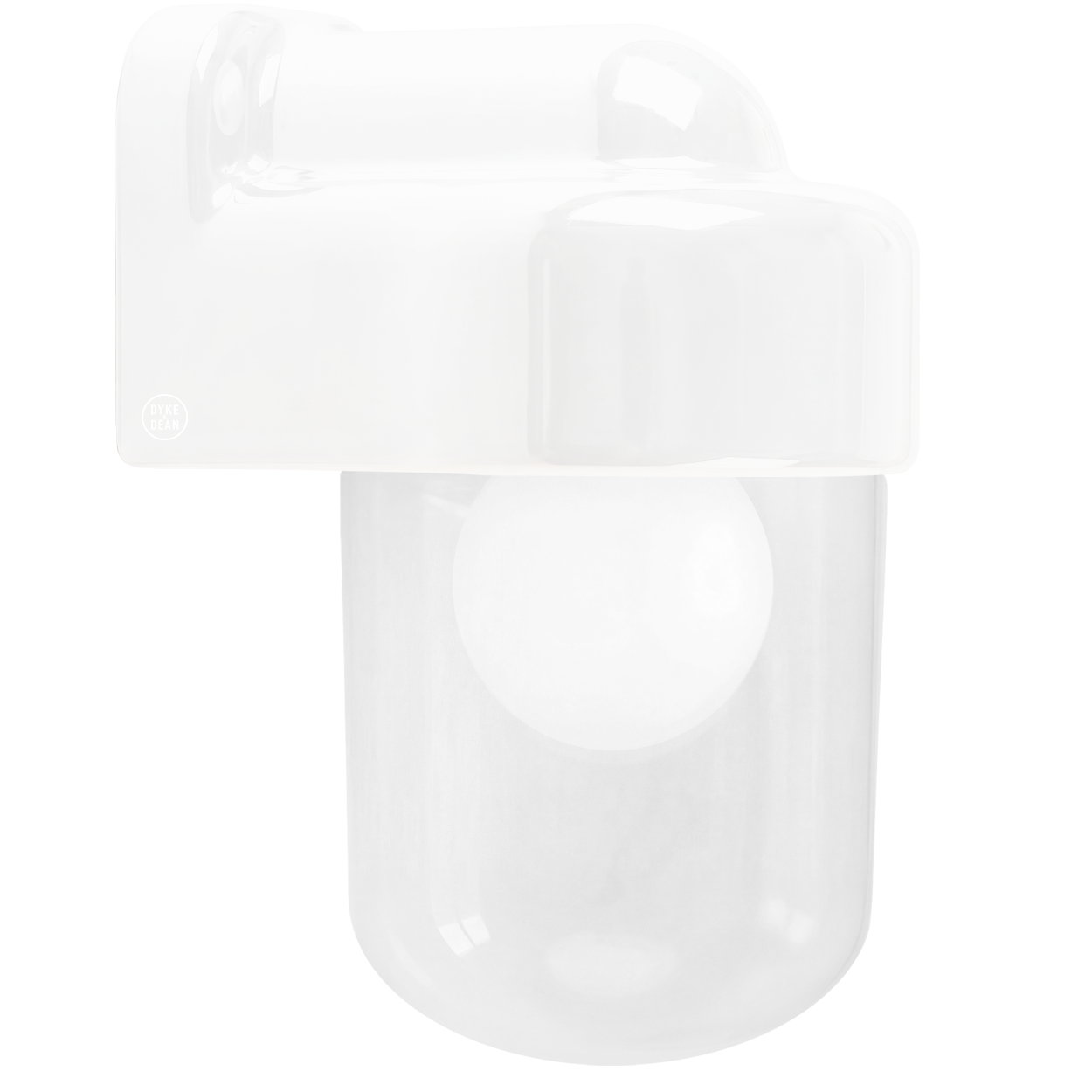 WHITE CLEAR PORCELAIN WATERPROOF SAUNA WALL LIGHT