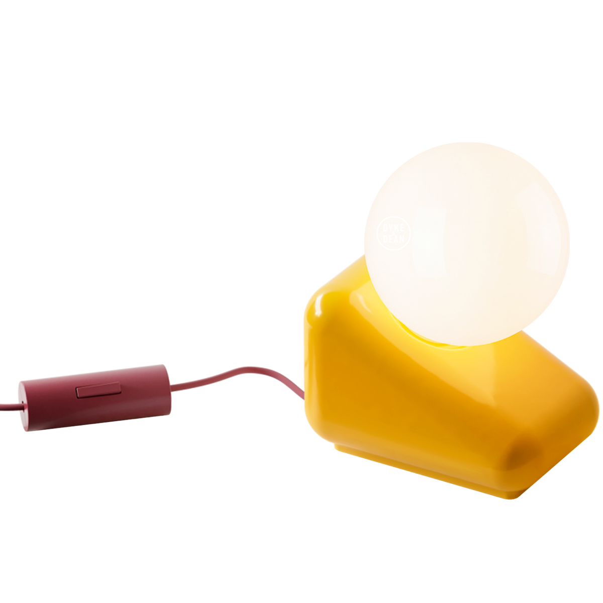 FLIP CERAMIC OPAL GLOBE TABLE LIGHT