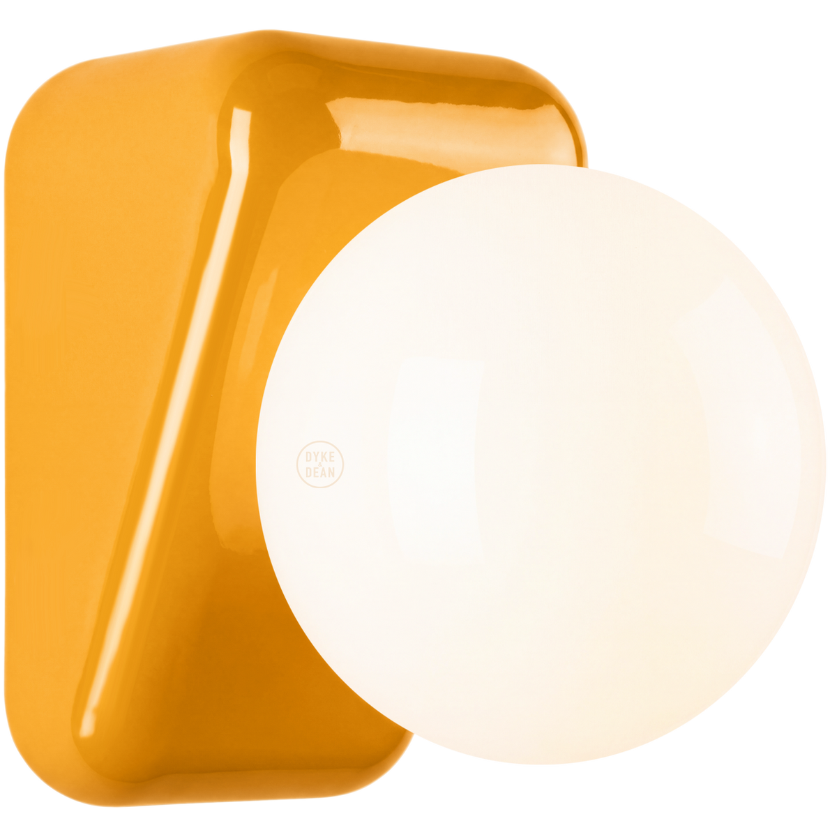 FLIP CERAMIC OPAL GLOBE WALL LIGHT