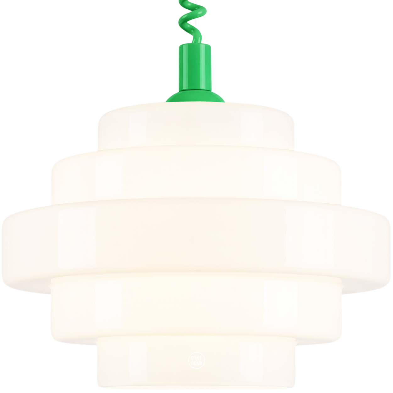 SMALL BAUHAUS OPALINE RETRACTABLE CORD LIGHT