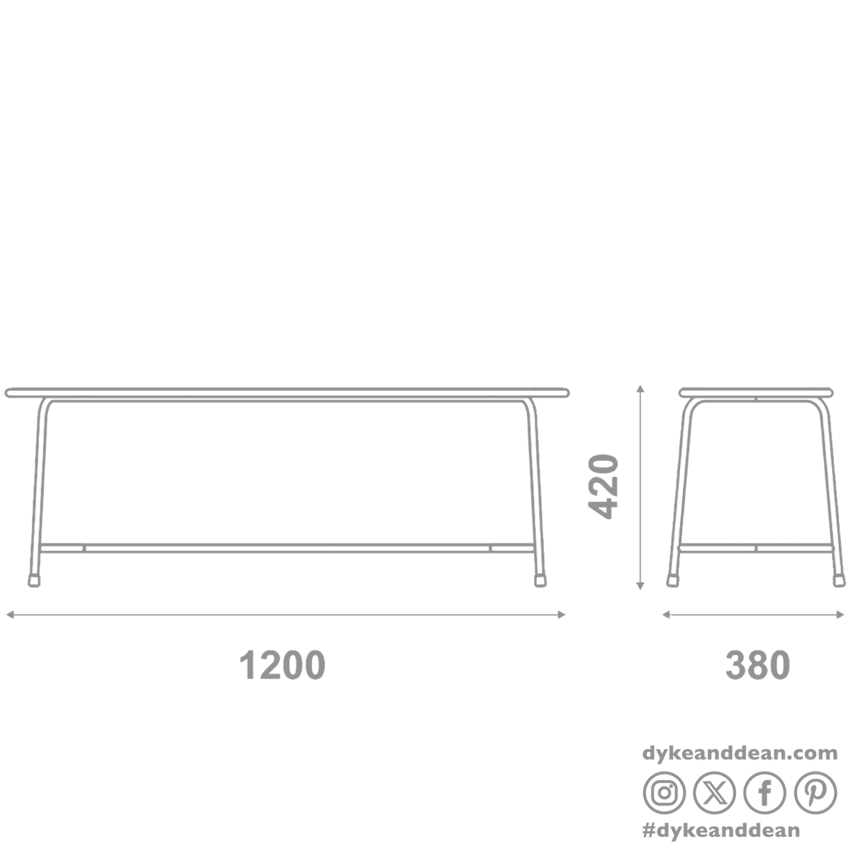 ADICO AÇO BENCH - DYKE & DEAN