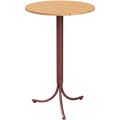 ADICO MAR HIGH TABLE 60 WOOD TOP - DYKE & DEAN