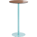 ADICO PLANA ROUND HIGH TABLE WOOD TOP - DYKE & DEAN