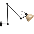 AIDA WALL AND CEILING ADJUSTABLE ARM LIGHT SHADE BEIGE - DYKE & DEAN