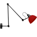 AIDA WALL AND CEILING ADJUSTABLE ARM LIGHT SHADE RED WINE - DYKE & DEAN