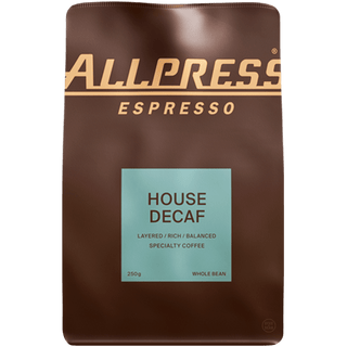 ALLPRESS WHOLE BEAN COFFEE 250g HOUSE DECAF - DYKE & DEAN