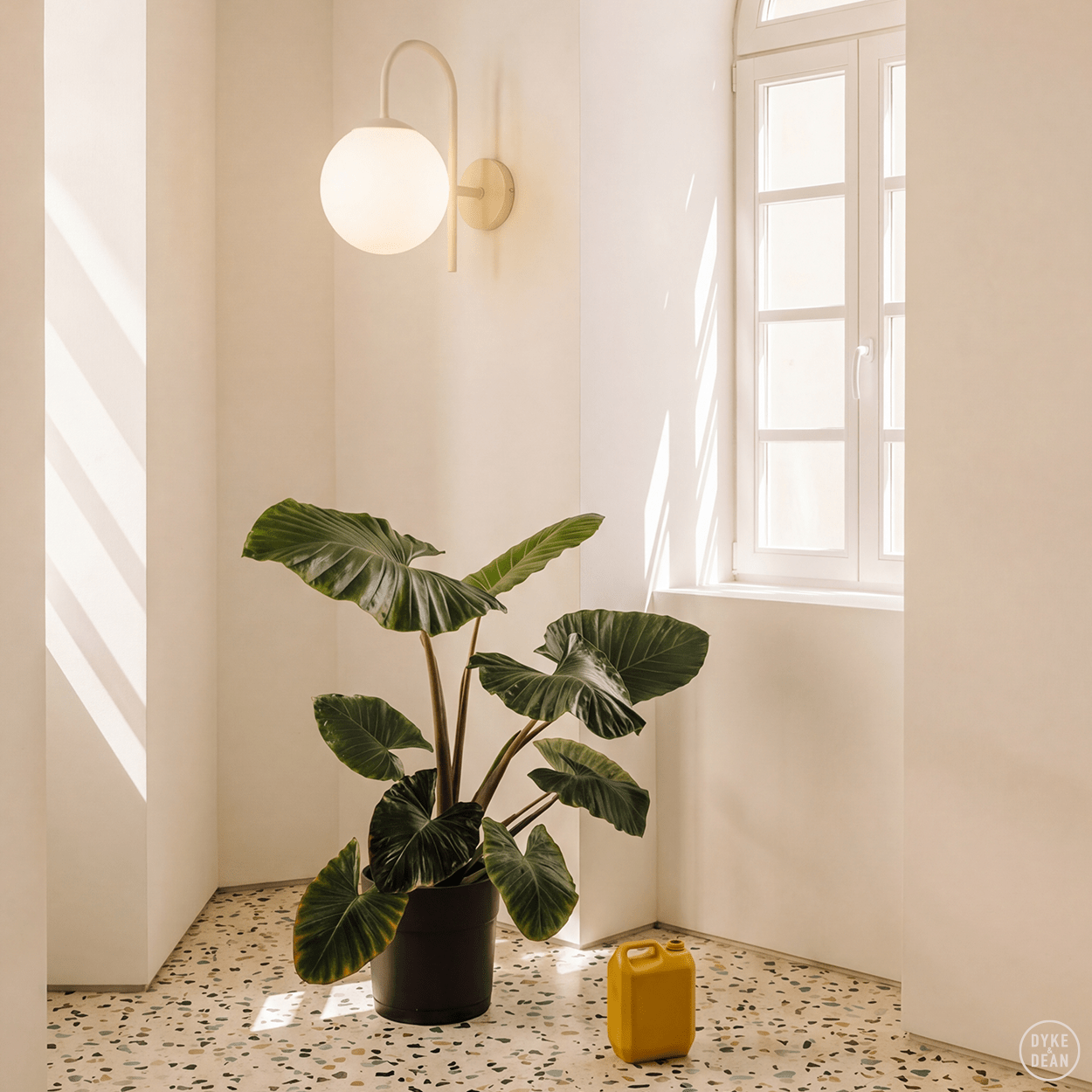 ARC WALL LIGHT LARGE GLOBE - DYKE & DEAN
