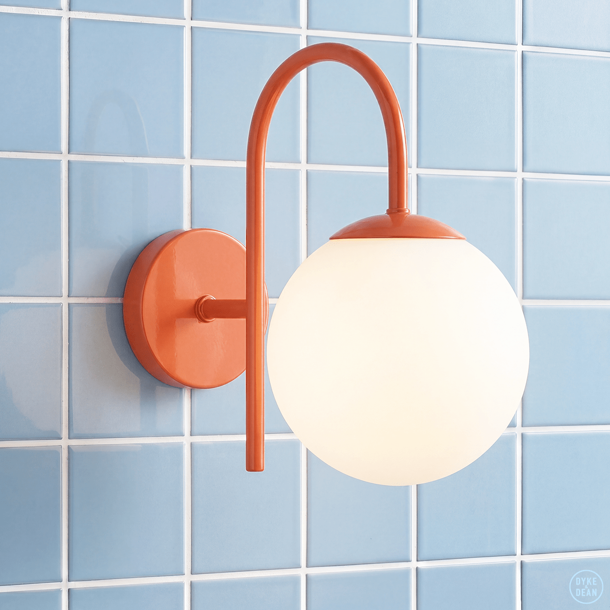 ARC WALL LIGHT LARGE GLOBE - DYKE & DEAN