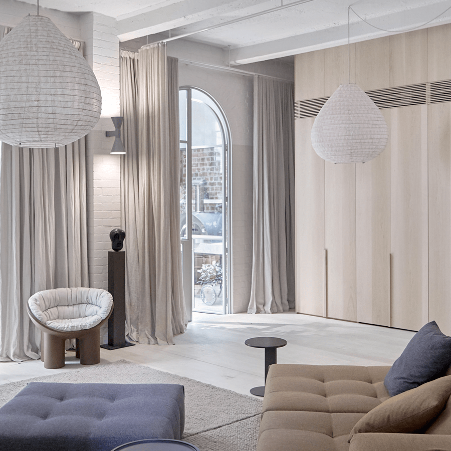 BALI LINEN LIGHT SHADE 60CM - DYKE & DEAN