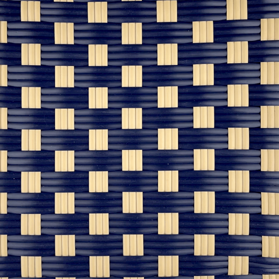 BISTRO RATTAN PLANTER WITH STAND SQUARES BLACK GOLD - DYKE & DEAN