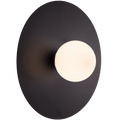 BLACK DISC GLOBE WALL LIGHT - DYKE & DEAN