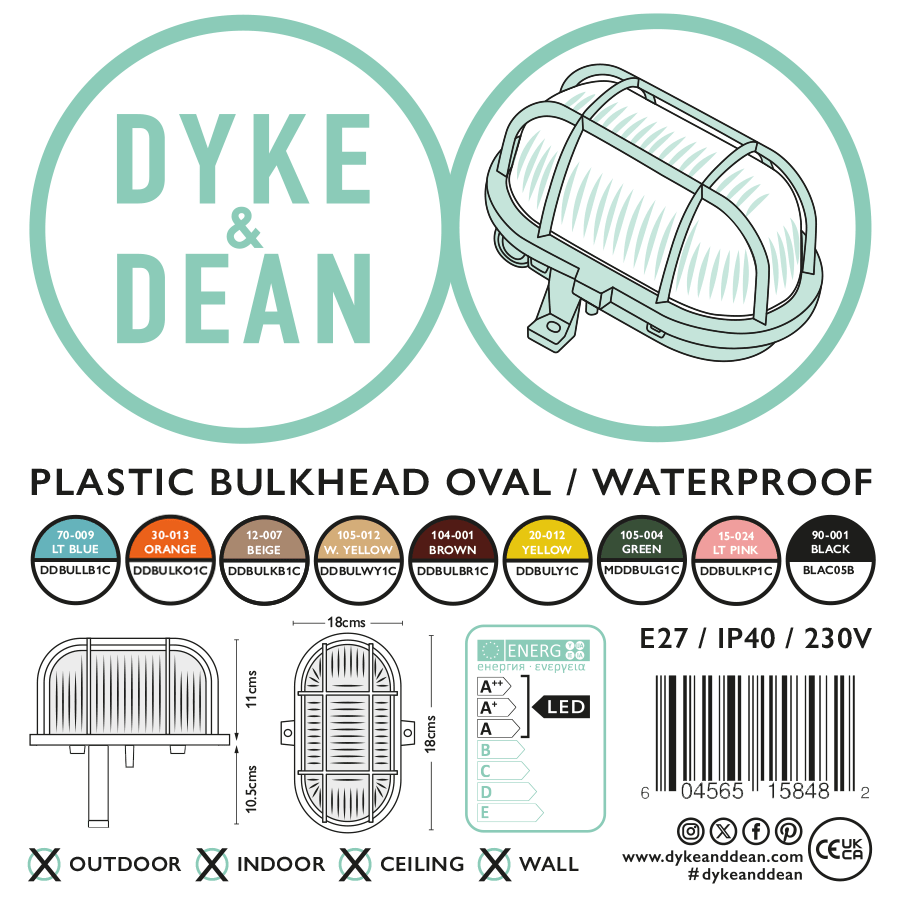 BLACK OVAL BULKHEAD - DYKE & DEAN