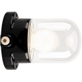 BLACK PORCELAIN CLEAR WATERPROOF WALL LIGHT - DYKE & DEAN