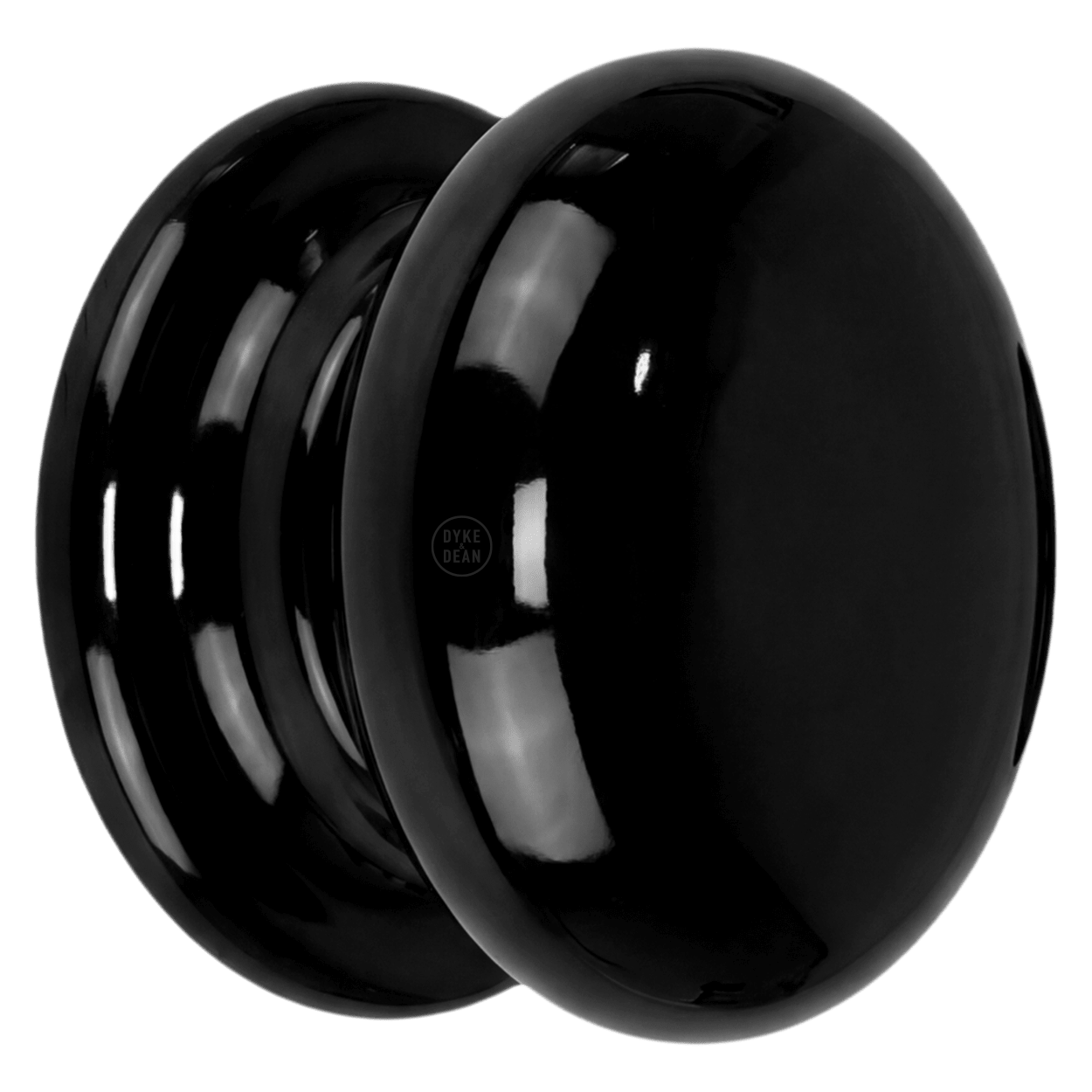 BLACK PORCELAIN DOOR KNOBS - DYKE & DEAN