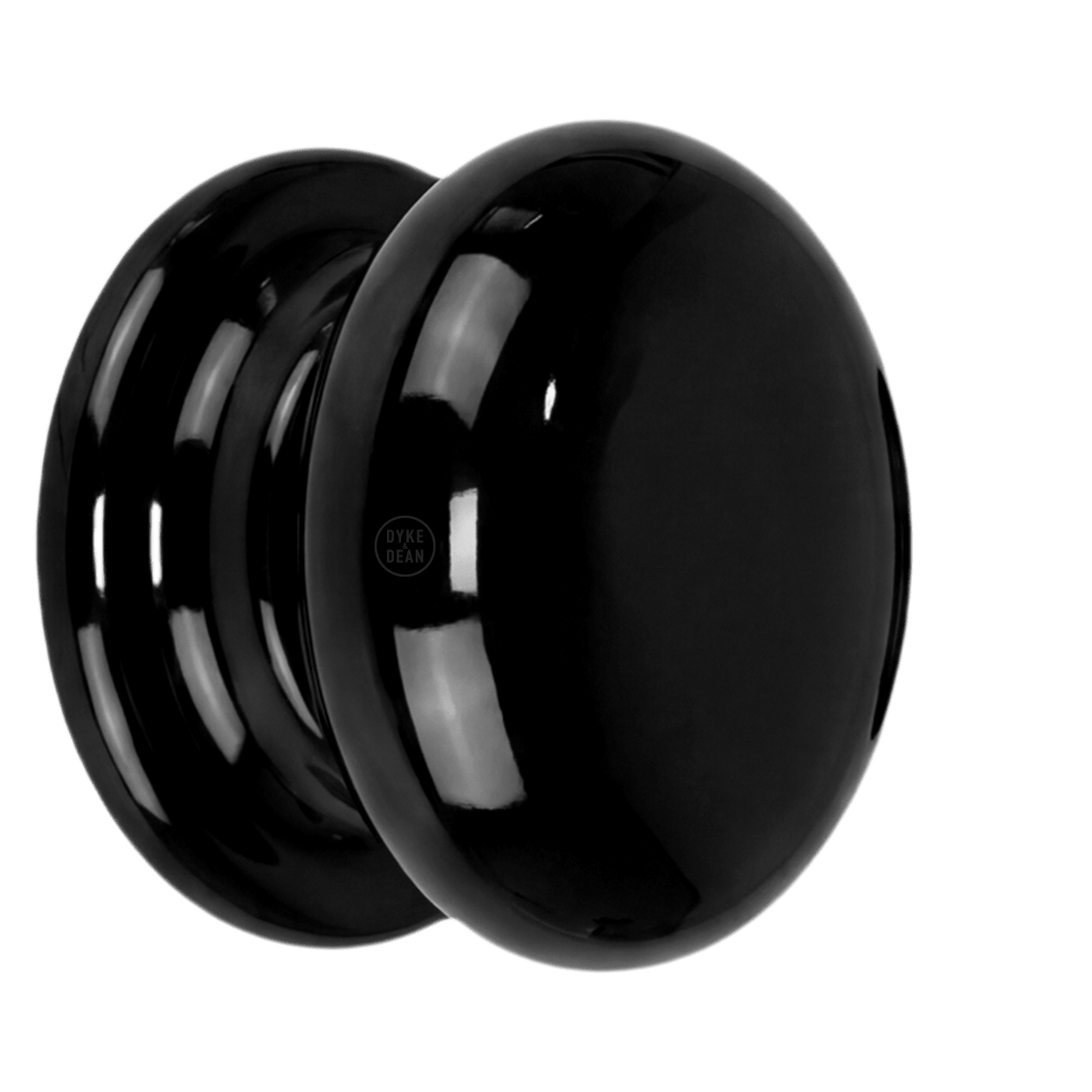 BLACK PORCELAIN DOOR KNOBS - DYKE & DEAN