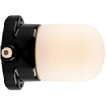 BLACK PORCELAIN FROSTED WATERPROOF WALL LIGHT - DYKE & DEAN
