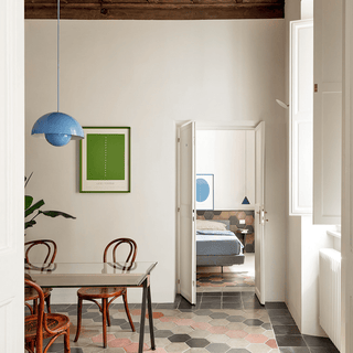 BLOOM POT PENDANT LAMP BLUE - DYKE & DEAN