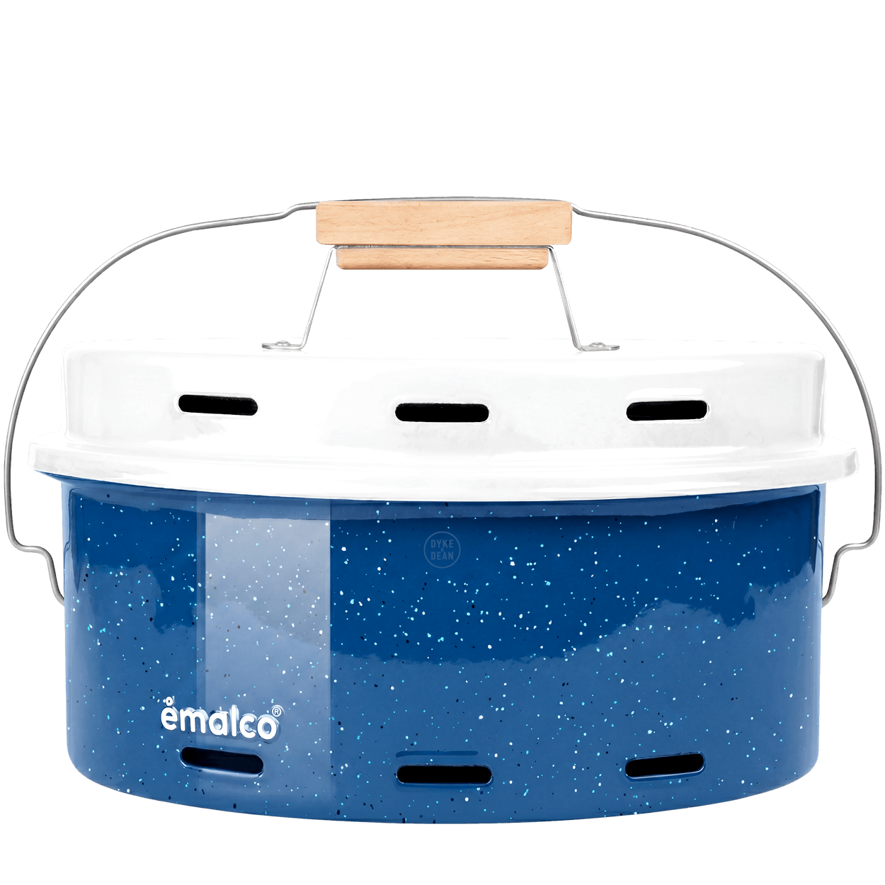 BLUE SPECKLED ENAMEL BARBEQUE - DYKE & DEAN