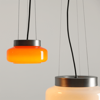 BONBON GLASS PENDANT LIGHT ORANGE LARGE - DYKE & DEAN