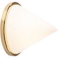 BRASS PYRAMID GLASS LIGHT - DYKE & DEAN