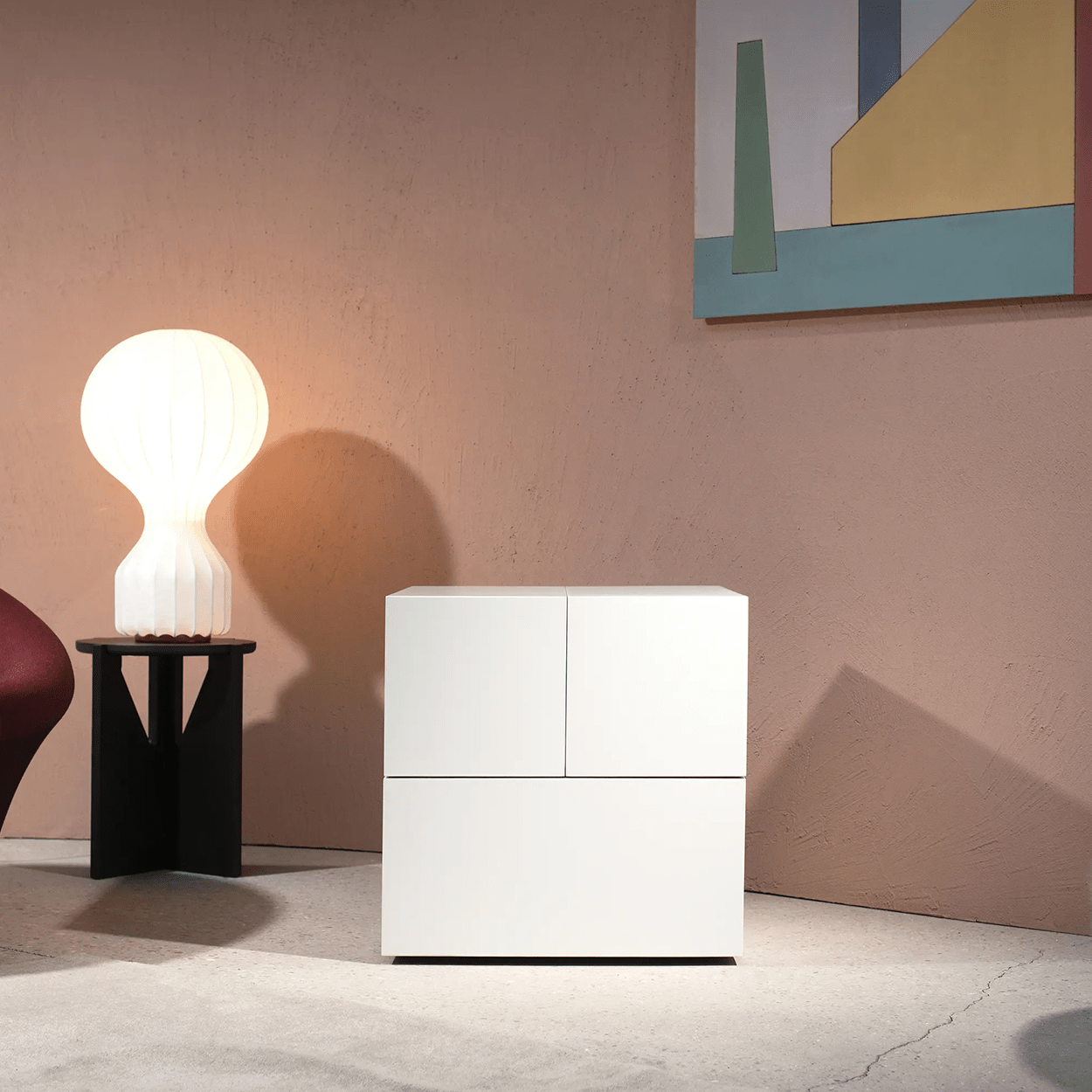 BRIONVEGA WHITE TOTEM RR231 SOUND SYSTEM - DYKE & DEAN