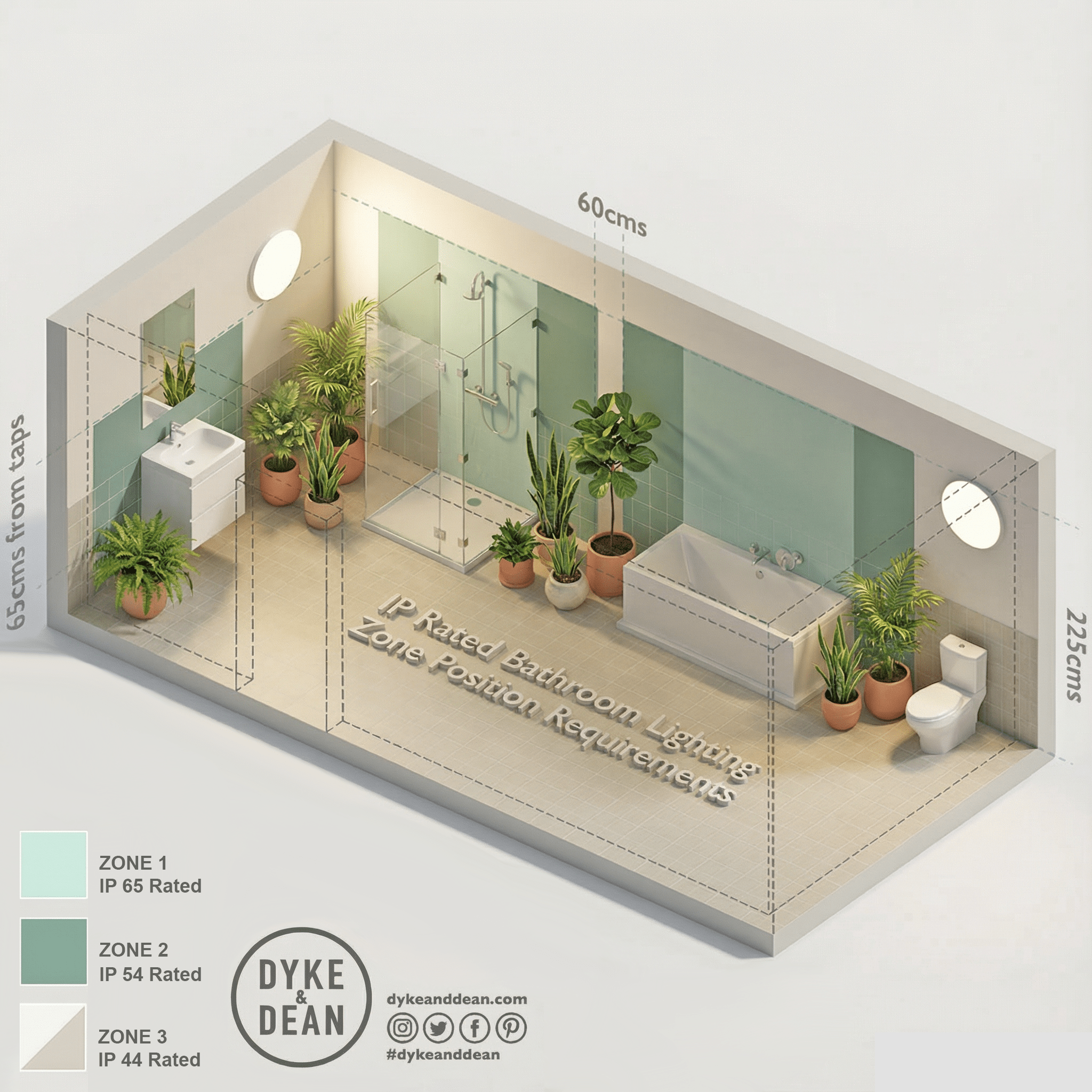 BROWN PORCELAIN HORIZONTAL BULKHEAD LAMP - DYKE & DEAN