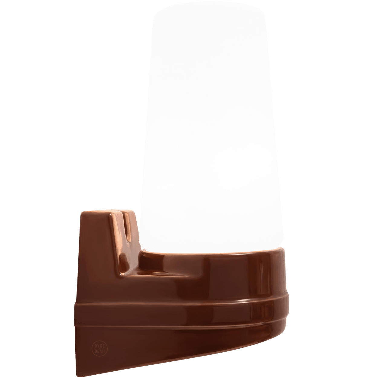 BROWN PORCELAIN WATERPROOF SWEDISH WALL LIGHT - DYKE & DEAN