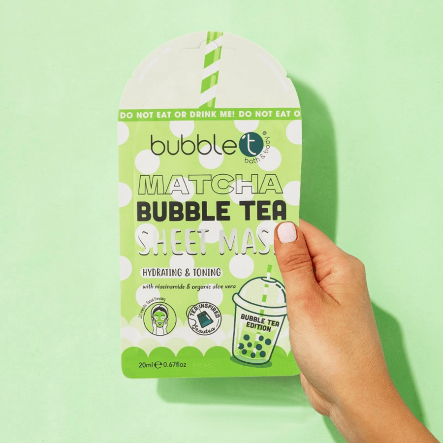 BUBBLE TEA MATCHA HYDRATING SHEET MASK - DYKE & DEAN