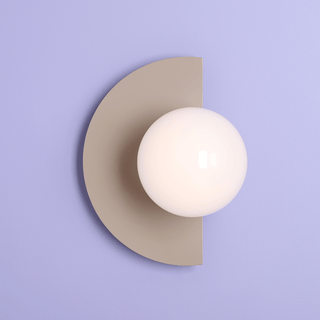 CANDY LOOP GLOBE WALL LIGHT BEIGE - DYKE & DEAN
