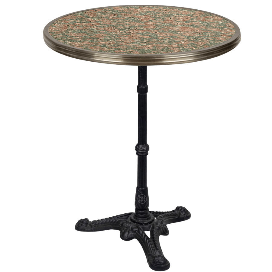 CARRARA PINK GREY GRANITE FRENCH BISTRO TABLE 24 DYKE DEAN Carrara pink grey granite french bistro table 24 dyke dean
