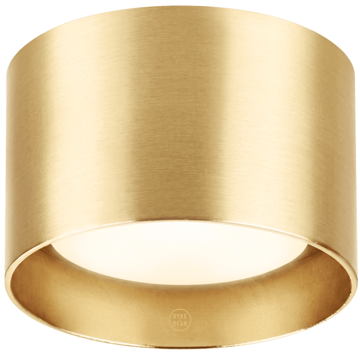 Ceiling puck light brass