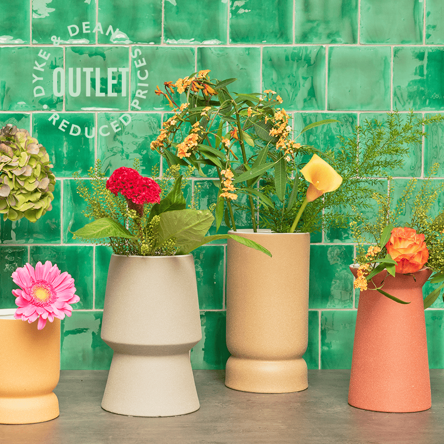 CERAMIC CAST VASE TERRACOTTA OUTLET - DYKE & DEAN