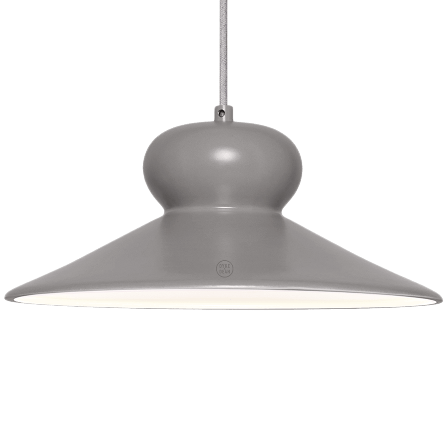CERAMIC DOME PENDANT OVA LARGE - DYKE & DEAN